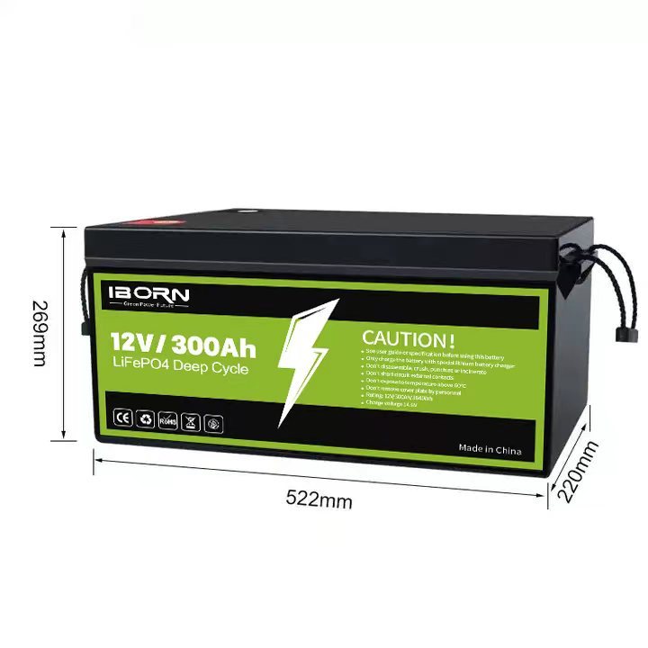 12V 300Ah LiFePO4 Lithium Battery with Advanced BMS