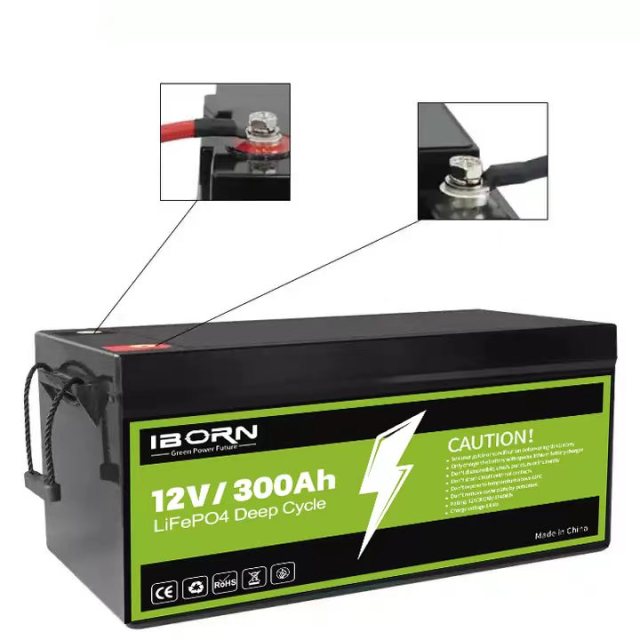 12V 300Ah LiFePO4 Lithium Battery with Advanced BMS