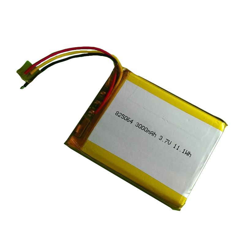 825064 3.7V 3000mAh rechargeable li-polymer battery marine gps tracker battery