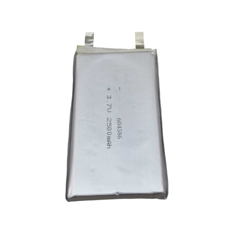 Flat lipo cell 604586 3.7V 2500mAh lithium-ion polymer battery