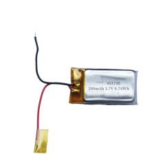 IEC62133 Approved 451730 3.7V 210mAh Lithium Polymer Battery For Medical Products