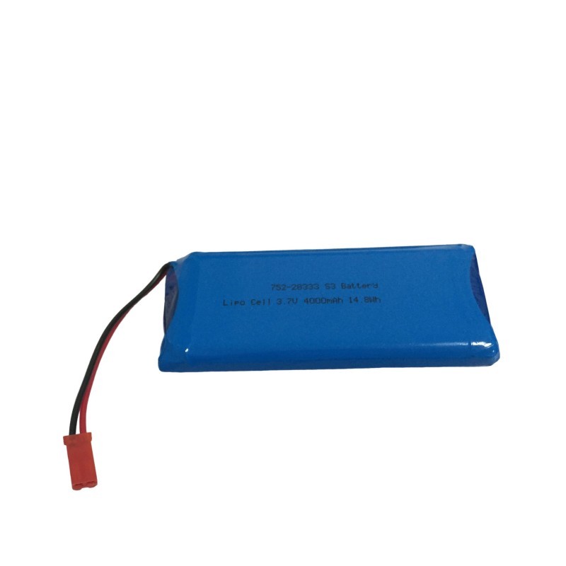 UN38.3 approved 752-28333 4000mAh 3.7V rechargeable li polymer battery pack with PCM