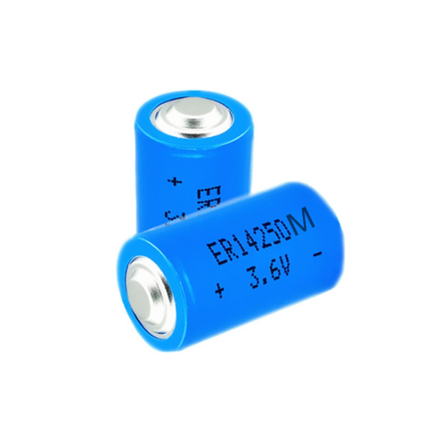 3.6V 800mAh ER14250M 1/2AA Spiral High Drain Lithium Thionyl Chloride Battery