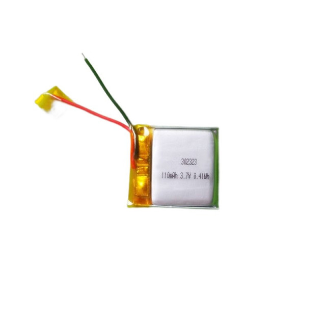 3.7V 110mAh 302323 rechargeable lipo battery for sensor