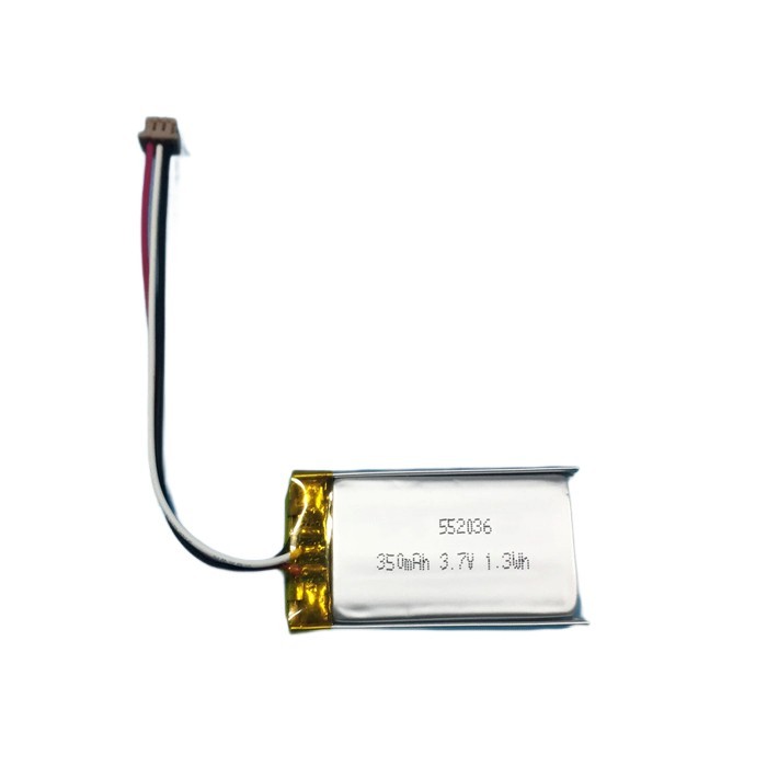 3.7V 350mah pouch li-ion battery with protection and wires
