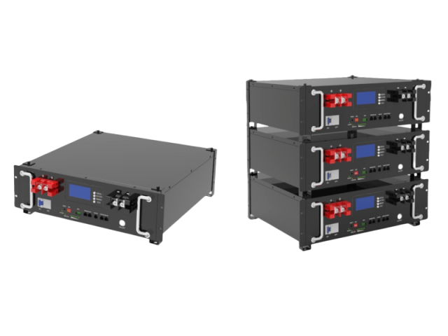 3U 19-Inch Rack-Mounted 48V 100Ah 5kWh LiFePO₄ Battery with RS485/RS232/CAN
