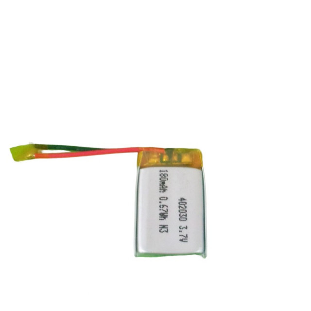 402030 3.7V 180mAh li-polymer battery for wearable sport bracelet