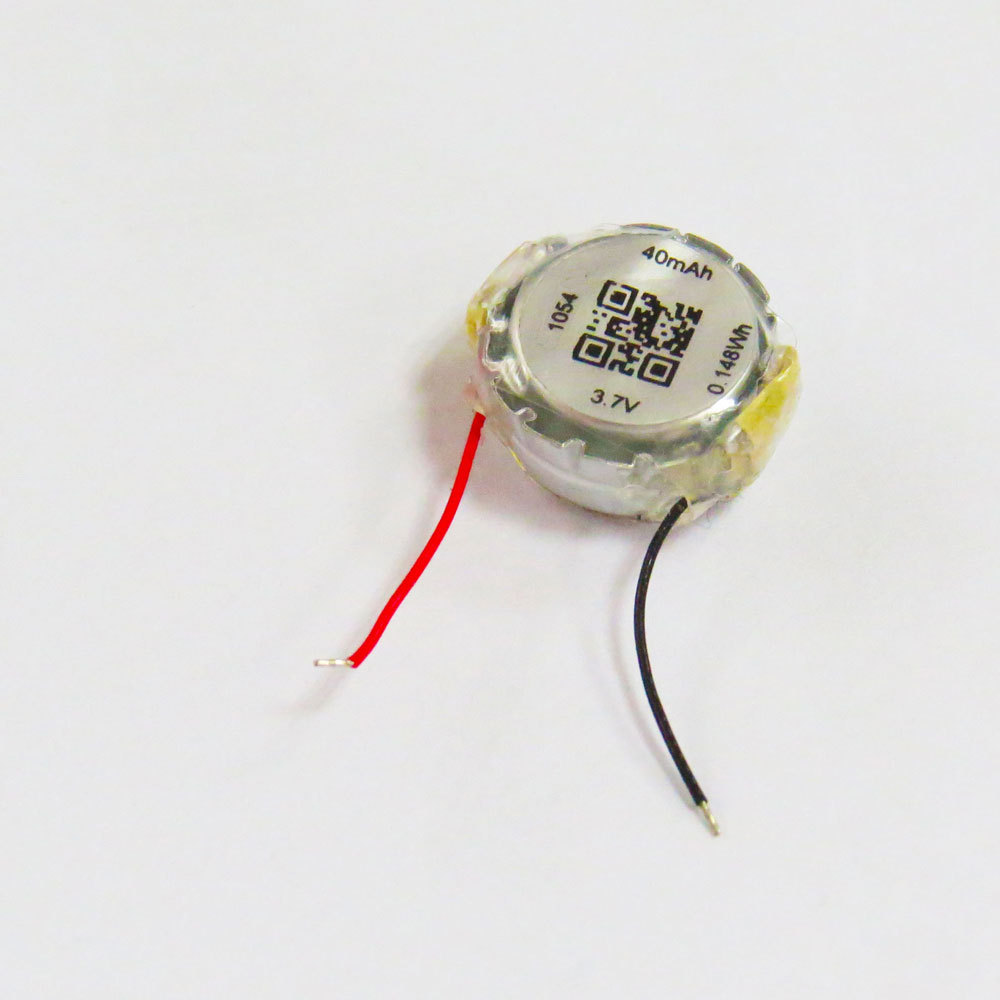 Customized iBorn LP1054 3.7V 40mAh lithium polymer battery