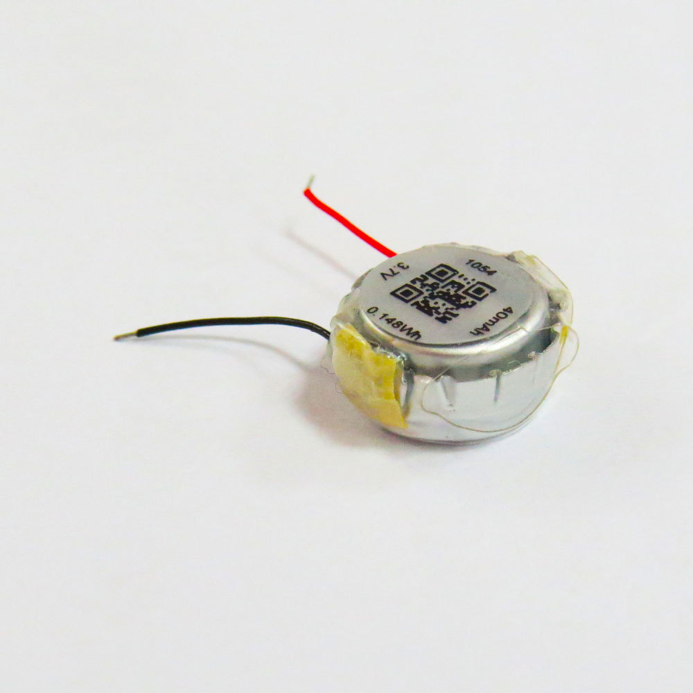 Customized iBorn LP1054 3.7V 40mAh lithium polymer battery