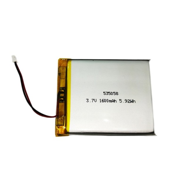 High quality rechargeable 535058 lithium-ion polymer battery 3.7V 1600mAh for consumer electronics
