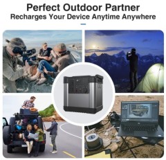 POWER 1000W portable power station, 1110Wh capacity with 2 x AC outlets