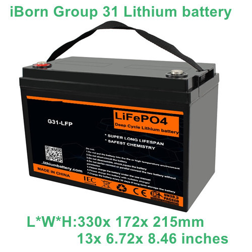 Group 31 Lithium LiFePO4 Battery For RV Trailer