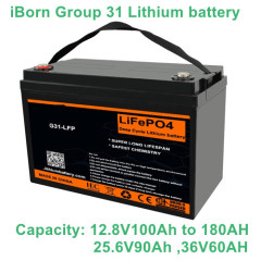 Group 31 Lithium LiFePO4 Battery For RV Trailer