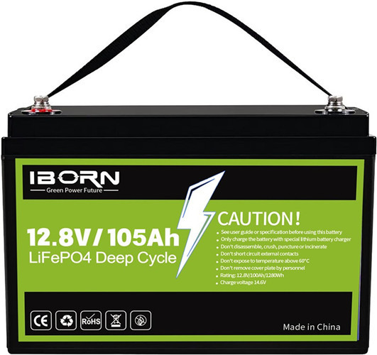 Heated & Bluetooth 12V105Ah Lithium Battery For RV Trailer