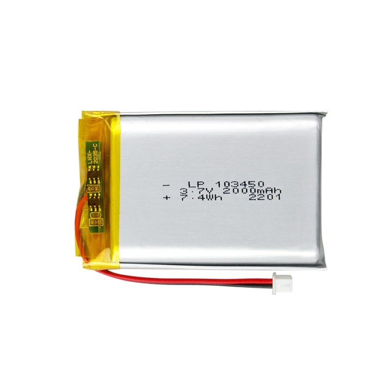 103450 3.7V 2000mAh rechargeable prismatic lithium-ion battery for Hand Warmers
