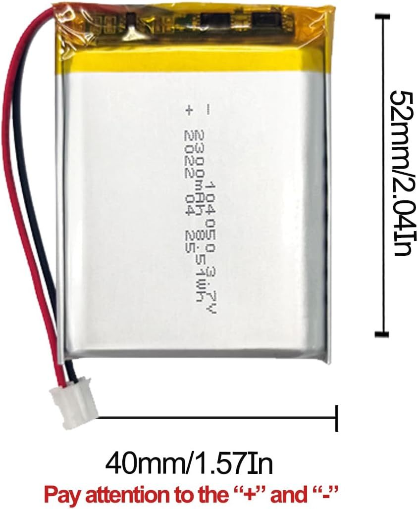 Lithium Polymer Battery 104050 3.7V 2300mAh for Electronic Toys ,Drones,Beauty Instrument Battery Accessory