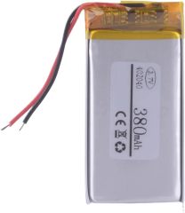 Lithium Polymer 402040 380mAh Battery For Bluetooth Devices, GPS, or Small Toys