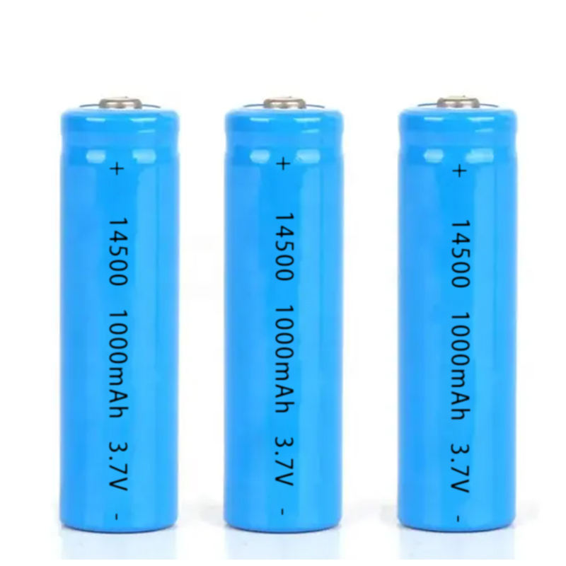 AA Size 14500 800mAh 1000mAH li-ion battery