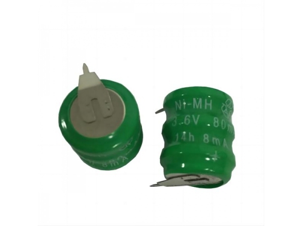 3.6V 80mAh NIMH Rechargeable Battery