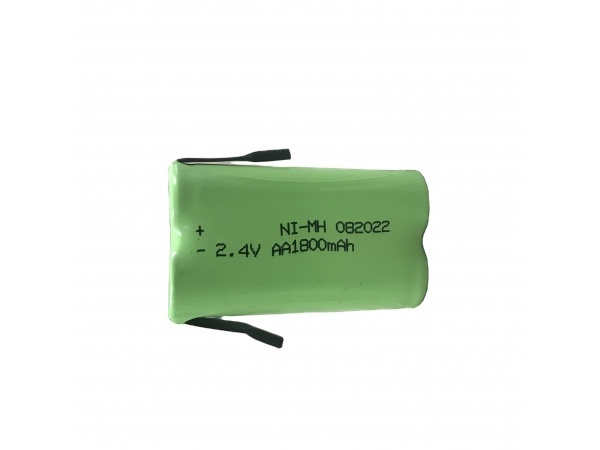 AA 2.4V 1800mAh Rechargeable NIMH Battery For Game Console Exit Sign Emergency Light