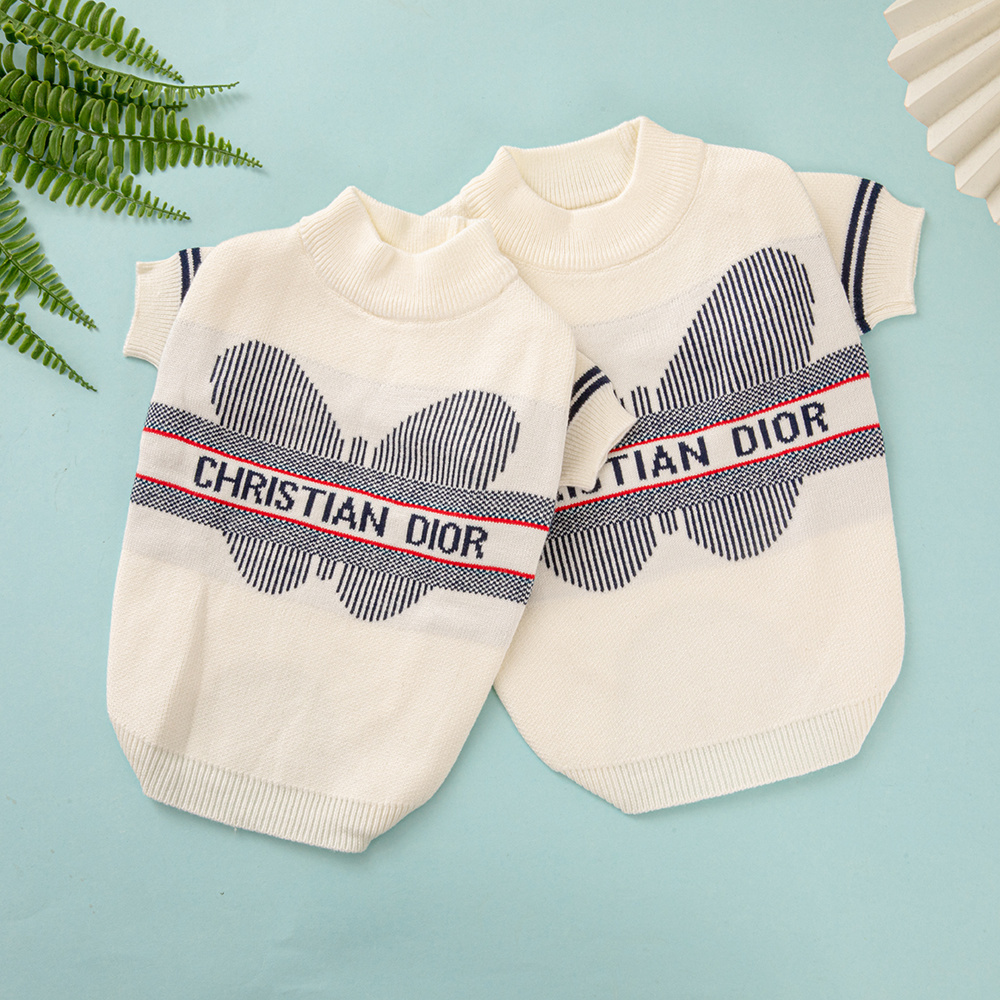 Pet Sweater Set  DD-Inspired Cream Knitted Pet Apparel