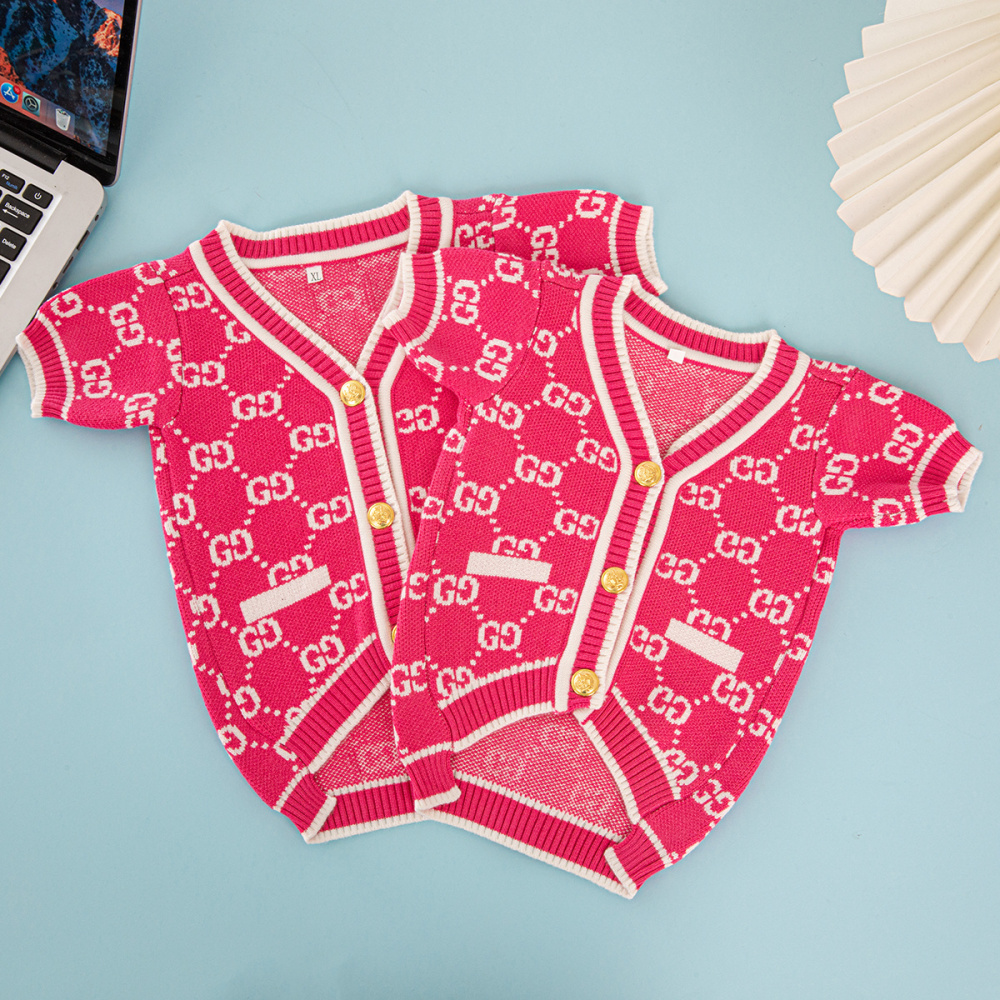 Fashion-Forward Pet Cardigans: GG Monogram & Color-Block GG