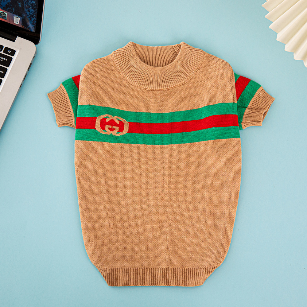 ChicPup Brown Signature Stripe GG Sweater