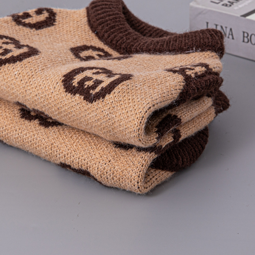 Luxury GG Pet Knitted Sweater - Stylish Winter Apparel for Dogs