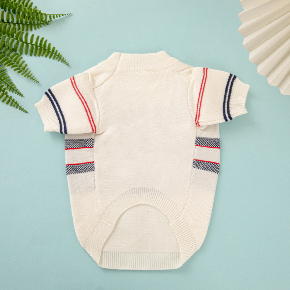 Pet Sweater Set  DD-Inspired Cream Knitted Pet Apparel