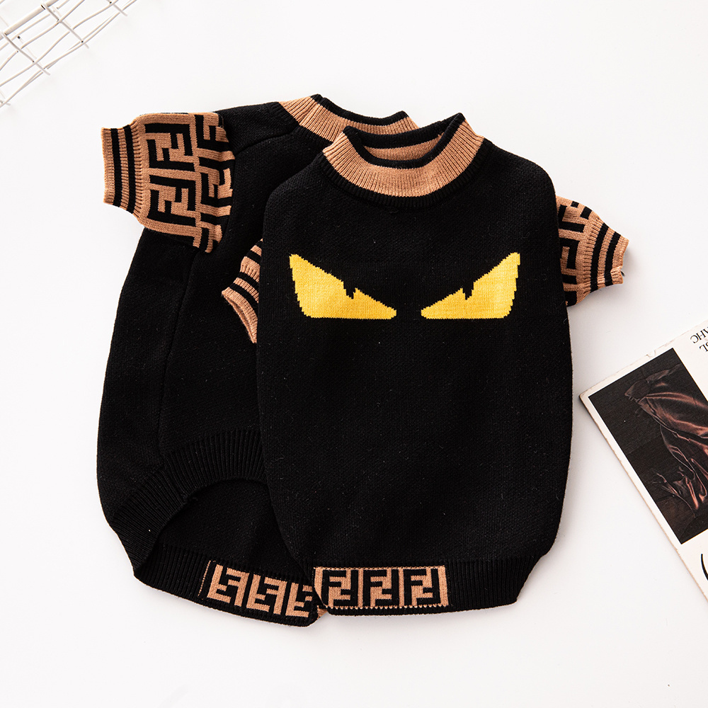 FFndi-Inspired Pet Sweater with Monster Eye & FF Monogram