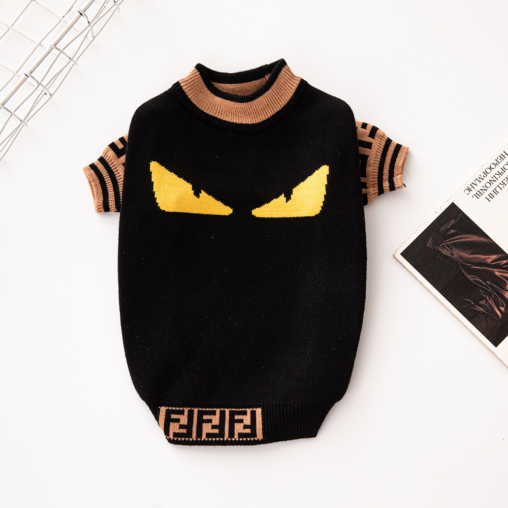 FFndi-Inspired Pet Sweater with Monster Eye & FF Monogram
