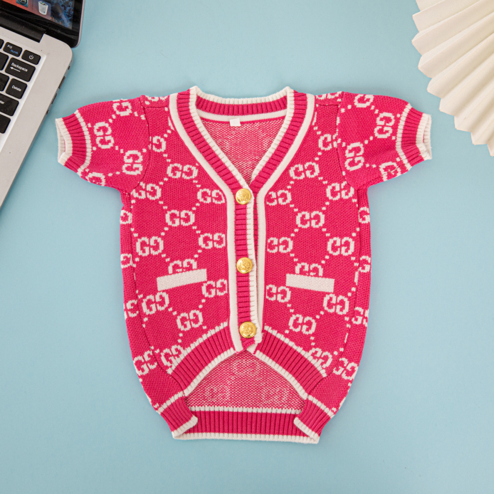 Fashion-Forward Pet Cardigans: GG Monogram & Color-Block GG