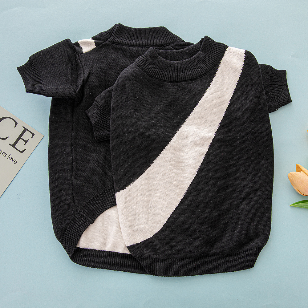 Color-Block NNKE Knit Short-Sleeve Pet Sweaters in Multiple Vibrant Hues