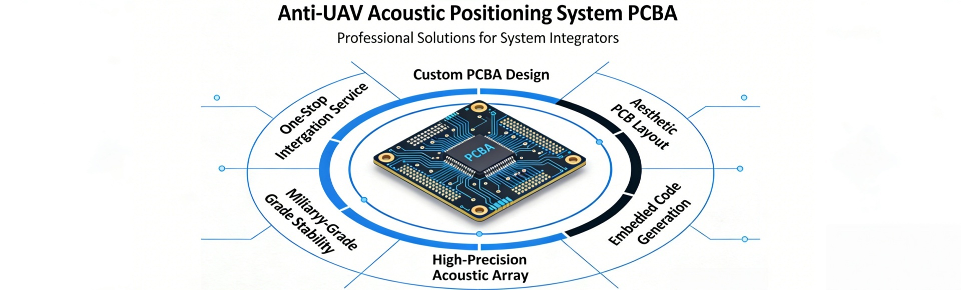 Anti-UAV Acoustic Positioning System PCBA