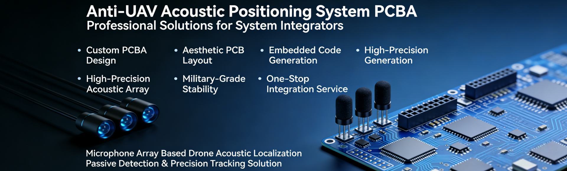 Microphone Array Based Drone Acoustic Localization Passive Detection & Precision Tracking Solution