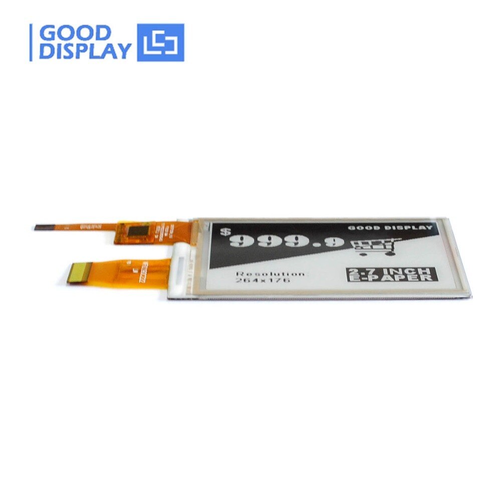 2.7 inch e-ink touchscreen SPI interface China 4 Grayscale e-ink screen manufacturer with touch panel