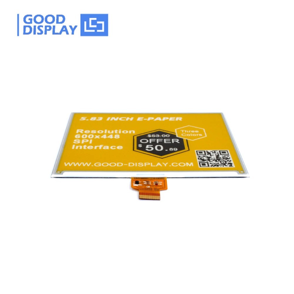 [EOL]5.83 Inch 3 Color E Ink Display Module Super Cheap Yellow E Ink Screen