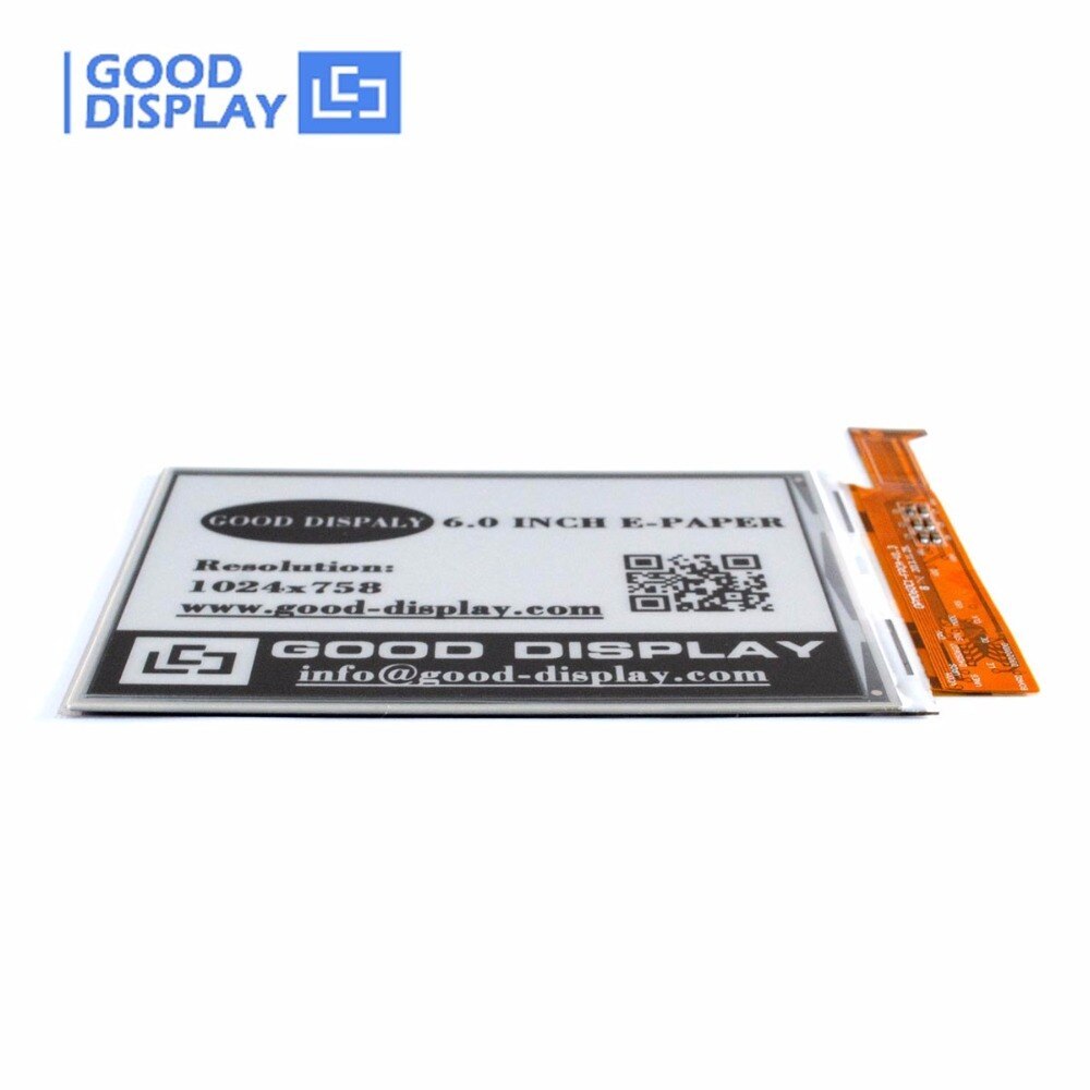 6 inch 1024*758 High-resolution EPD display Large size parallel epaper screen GDE060F3