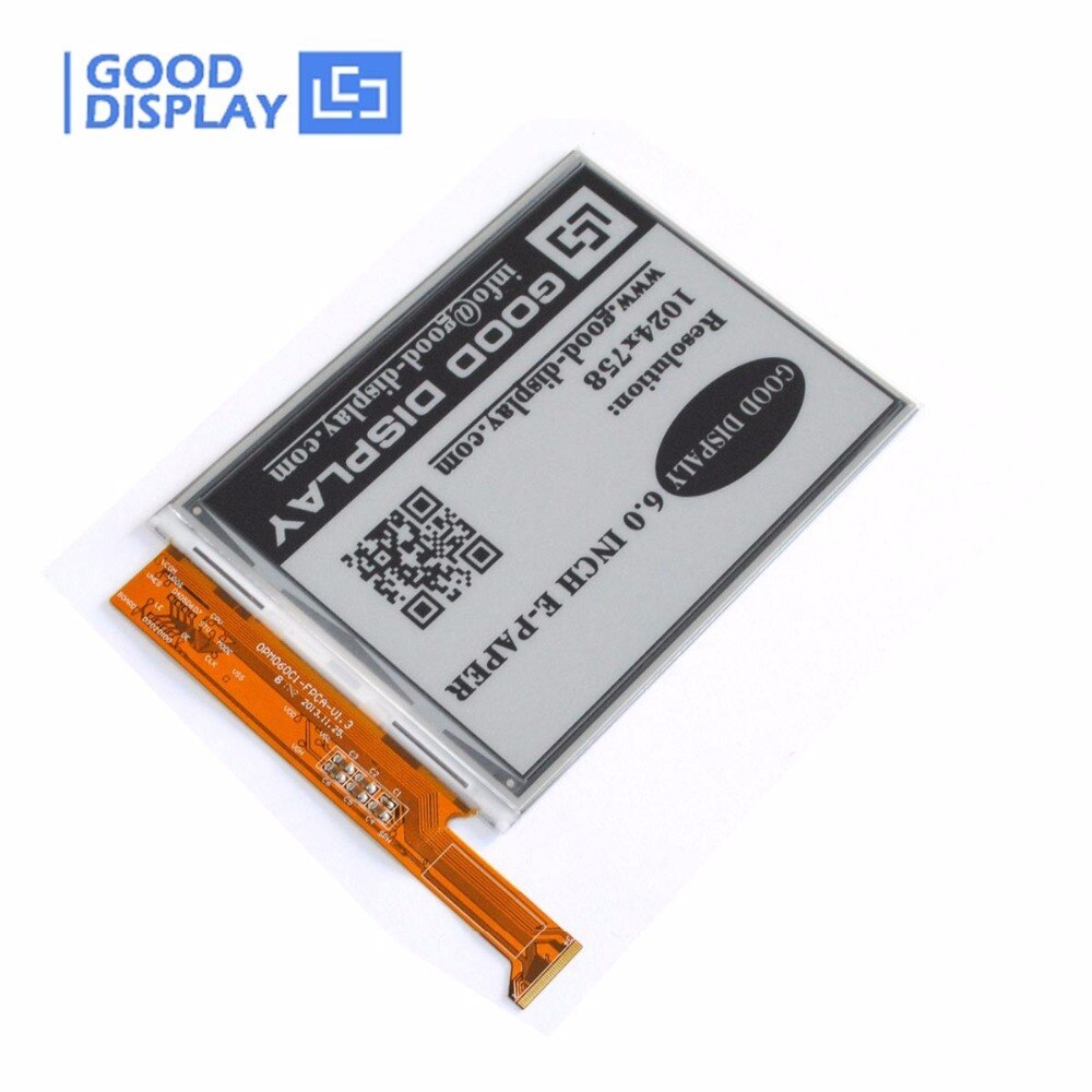 6 inch 1024*758 High-resolution EPD display Large size parallel epaper screen GDE060F3