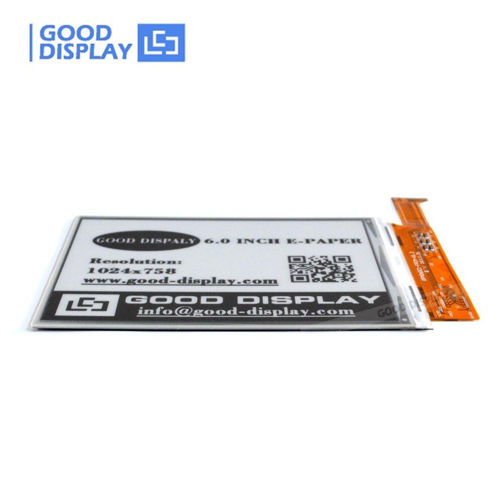 6 inch 1024*758 High-resolution E-paper display screen panel with demo kit