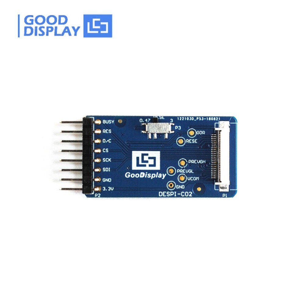 2.9 inch e ink display 296X128 resolution 4 Grayscale epaper screen with HAT connection board