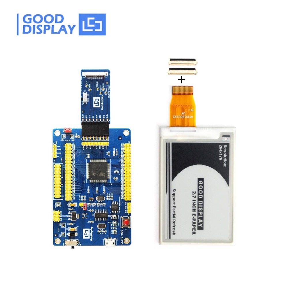 2.7 inch eink epaper display 264x176 dots 4 Grayscale with development demo kit