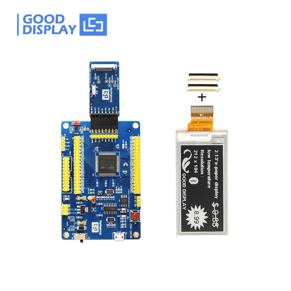 2.13 inch Low temperature e paper display 212*104 Resolution eink screen with demo kit