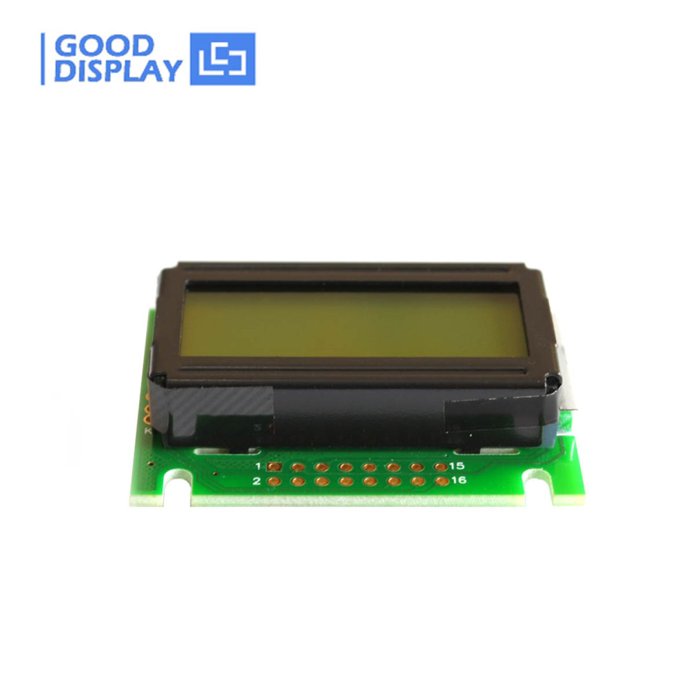 8x2 Yellow Green Character LCD display module YM0802A-1
