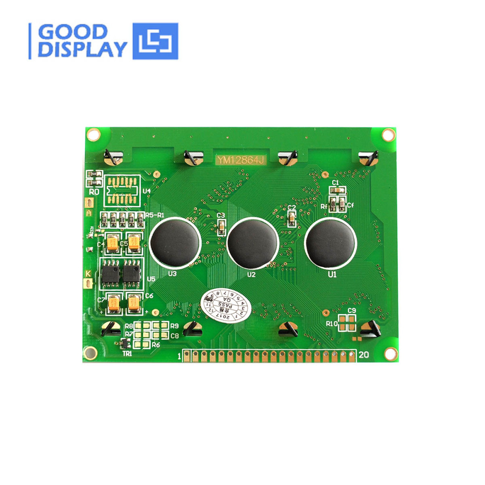 Transflective STN COB LCD Module Blue-White YM12864J