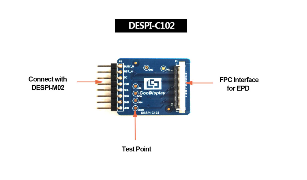 Arduino UNO for 1.02 inch EPD e-paper display development board demo kit HAT DEArduino(C102_30P)