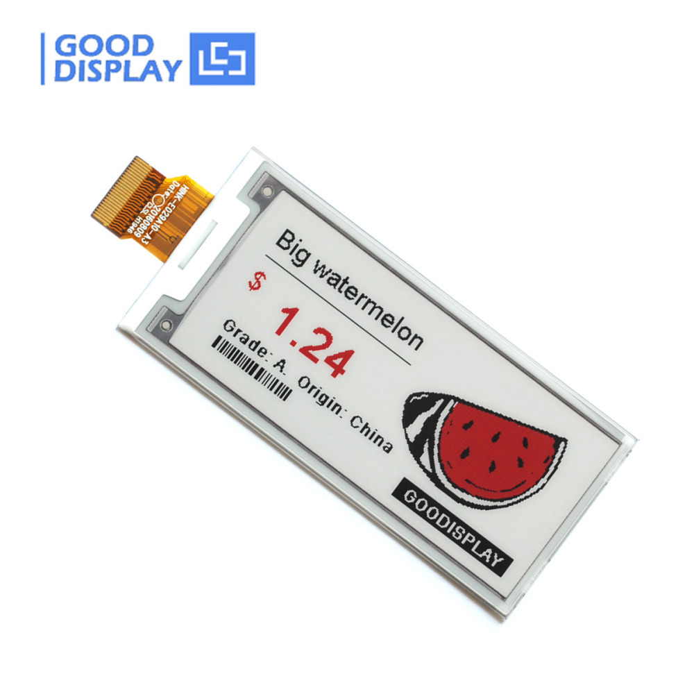2.9 inch colorful red e-paper display panel, GDEH029Z13
