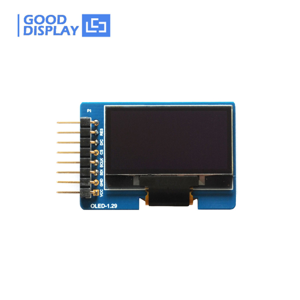 1.29 inch OLED display module with adapter board, wide temperature, GDMN0129WP30