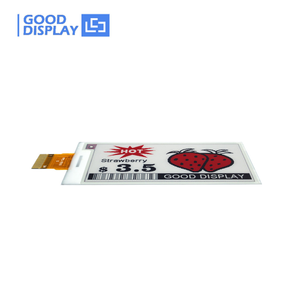 2.66 inch colorful red e-ink display screen module, GDEM0266Z90