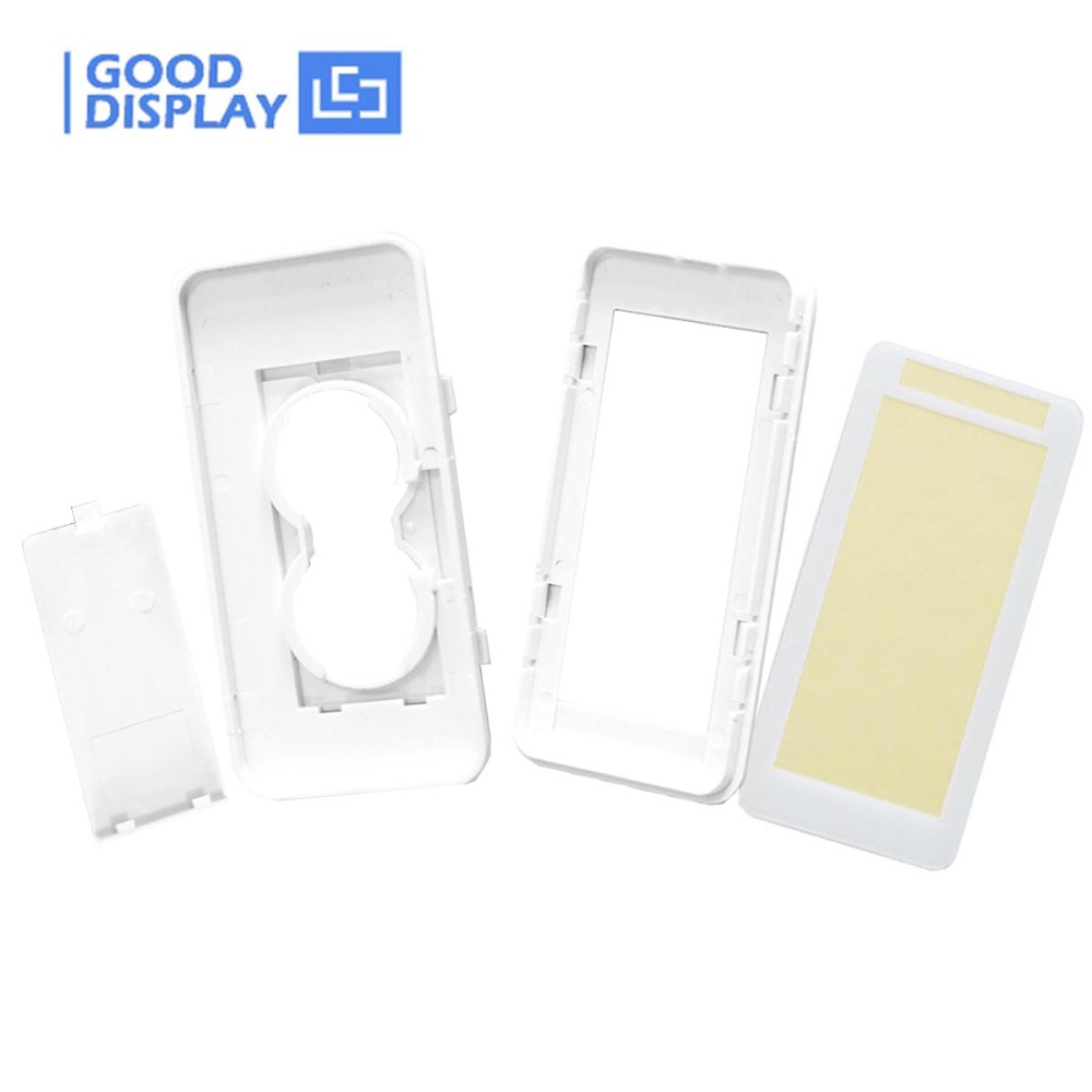 5 pieces 2.9 inch electronic shelf label housing shell case for esl tag accessories white,can put two batteries(not included)